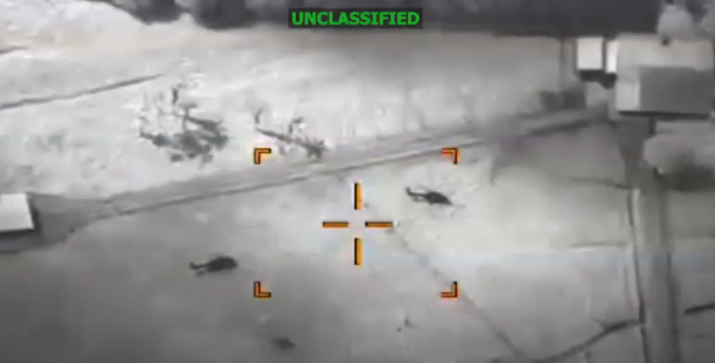 Captura de patalla de video de la operación militar publicado por el comando Sur de Estados unidos